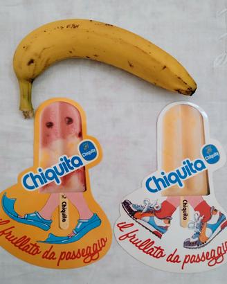 2 adesivi pubblicità Gelato CHIQUITA vintage