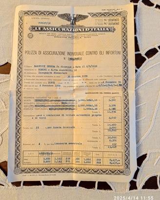 LE ASSICURAZIONI D'ITALIA - 1959