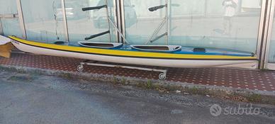 Canoa biposto in vetroresina 
