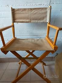 Sedia pieghevole regista