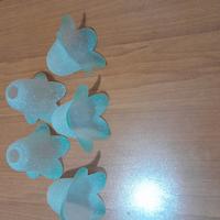 bocce in vetro per lampadario  e lupetti per comod