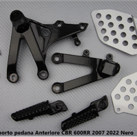 Supporto pedana Anteriore CBR 600RR 2007 2022 Nero