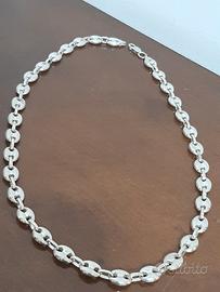 collana uomo girocollo argento 925 marinara maglia