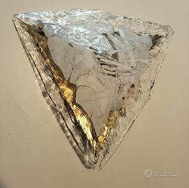 Applique triangolare in vetro di Murano La Murrina