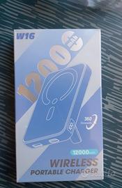 powerbank wireless 12.000 Mah nuovo batteria emerg