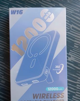 powerbank wireless 12.000 Mah nuovo batteria emerg