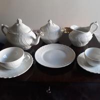 Servizio da the Vecchio Ginori bianco