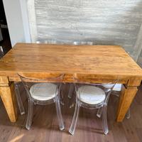 Tavolo legno massello 160x90