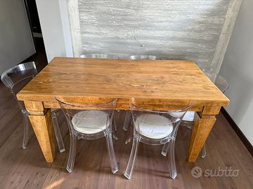 Tavolo legno massello 160x90