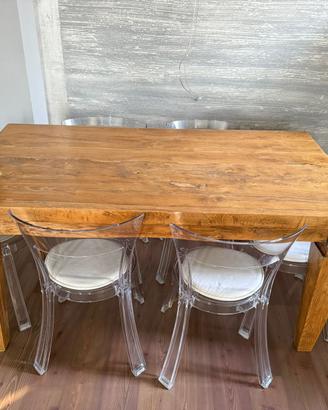 Tavolo legno massello 160x90