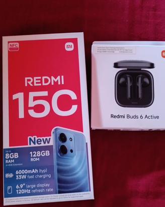 Xiaomi Redmi 15C + Redmi Buds 6 Active