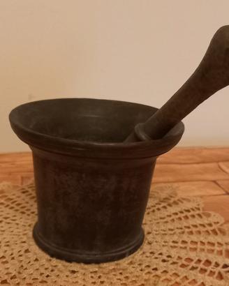 Antico mortaio in bronzo fine 1700 inizi 1800