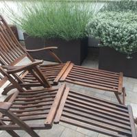 Coppia sdraio da esterno/interno