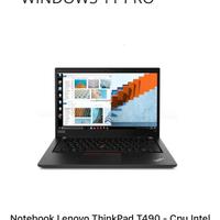 Notebook Lenovo ThinkPad T490