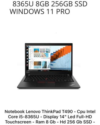 Notebook Lenovo ThinkPad T490