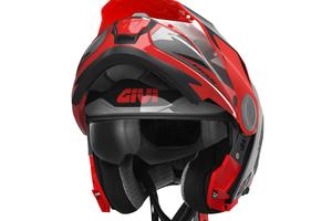 CASCO MODULARE MOTO ENDURO GIVI X27 TOURER ROSSO