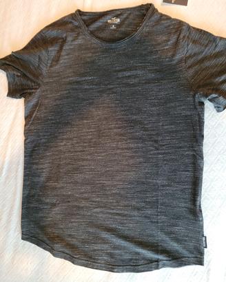 Maglietta Hollister Nera Uomo Taglia M