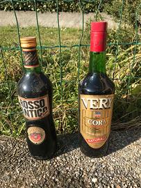 Bottiglie Rosso antico e Very Cora vintage