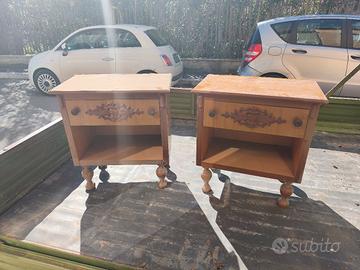 Letto con comodini Vintage 