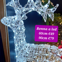Renna a led bianco freddo per esterno
