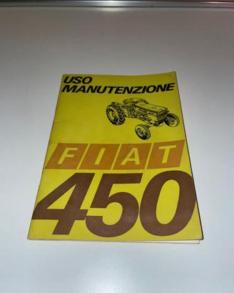 TRATTORE FIAT 450 LIBRETTO USO E MANUTENZIONE