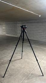 Cavalletto Manfrotto 055 + Testa Fluid Drag System