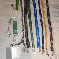 lotto porta badge e portachiavi