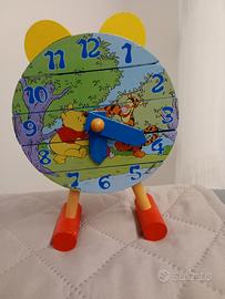 Orologio in legno puzzle Winnie the Pooh 