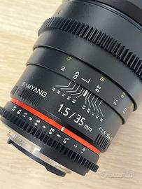 Samyang 35 T1.5 Nikon  cine