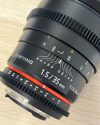 Samyang 35 T1.5 Nikon  cine