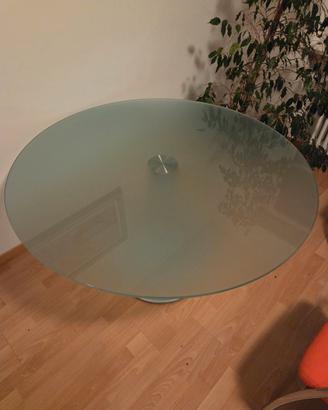 Tavolo rotondo in vetro 120 cm diametro