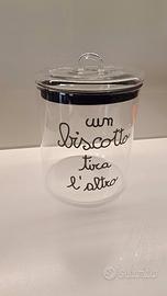 Biscottiera - vaso "un biscotto tira l'altro"