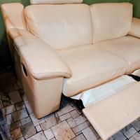 Divano Chateau d'Ax 2 Posti XL - Vera Pelle Beige 