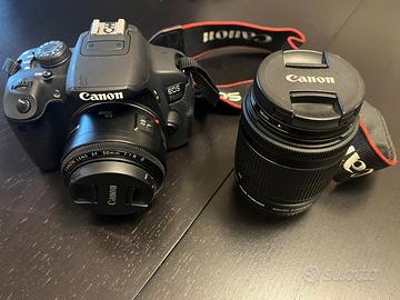 kit Canon EOS 700D + obiettivi + zaino originale