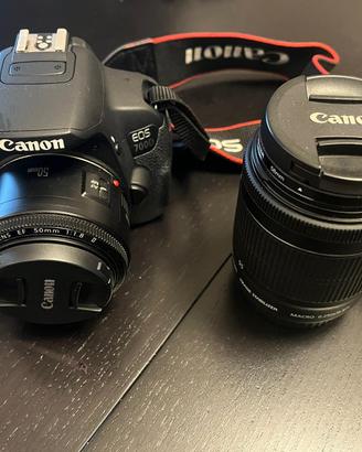 kit Canon EOS 700D + obiettivi + zaino originale