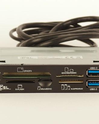 Lettore di schede interno CSL USB 3.0 3,5" con 2 p