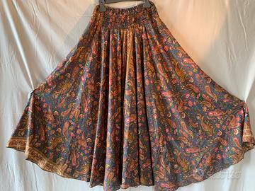 Maxigonna pantalone TU pura seta