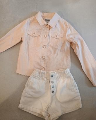 Giubbotto jeans Primigi e short Zara