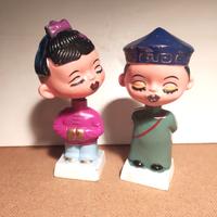 Pupazzi da collezione, plastica, testa a moll