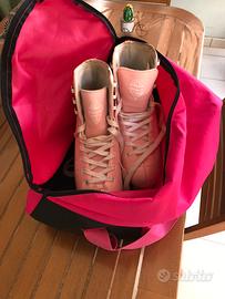 Pattini donna rosa 4 ruote taglia 39