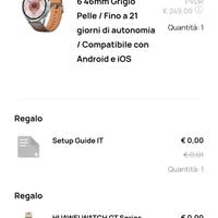 huawei Watch GT 6 con cinturini e auric originali