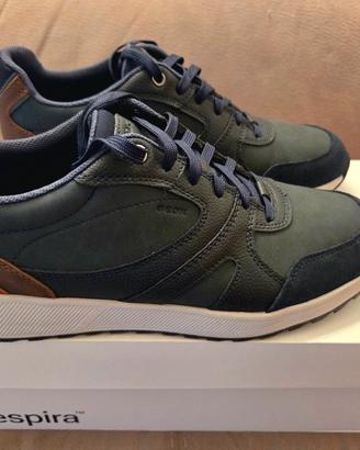 Geox in pelle blu uomo 44