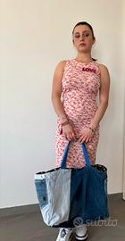 Abito in viscosa stretch fatto a mano taglia unica