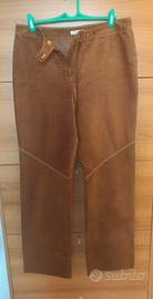 Pantaloni vera pelle scamosciata COMBIPEL