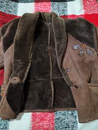 Giacca di pelliccia Montone Shearling tg 48