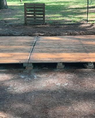 Piattaforma in legno trattato