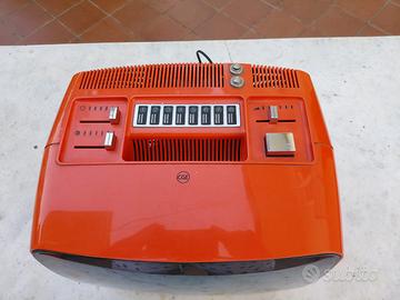 TV Vintage CGE Anni '70 Design Space Age arancione