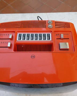 TV Vintage CGE Anni '70 Design Space Age arancione