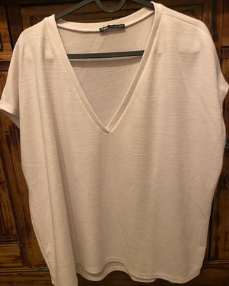 T-shirt Zara donna – Taglia L – Made in Portugal