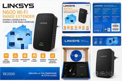 Linksys RE2000 Range Extender Wi-Fi N600